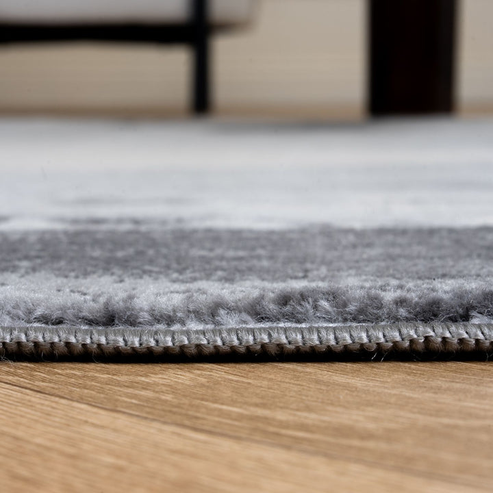 Elaris Abstract Grey Rug, abstract design, non-shedding, easy to clean, eco-friendly|The Rugs