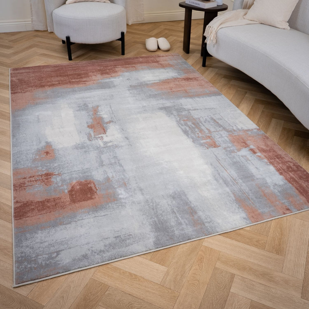 Elaris Abstract Rose Rug, Abstract, hard-wearing, non-shedding, stain-resistant | The Rugs