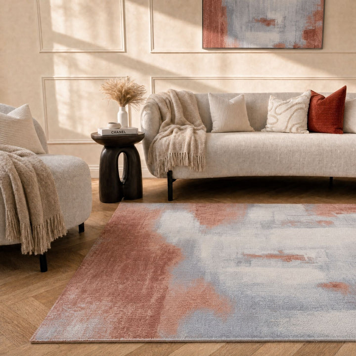 Elaris Abstract Rose Rug, Abstract, hard-wearing, non-shedding, stain-resistant | The Rugs