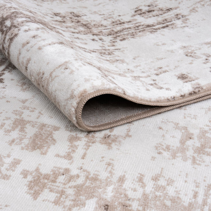 Elaris Brown abstract rug, jute backing, anti-static, non-shedding | The Rugs