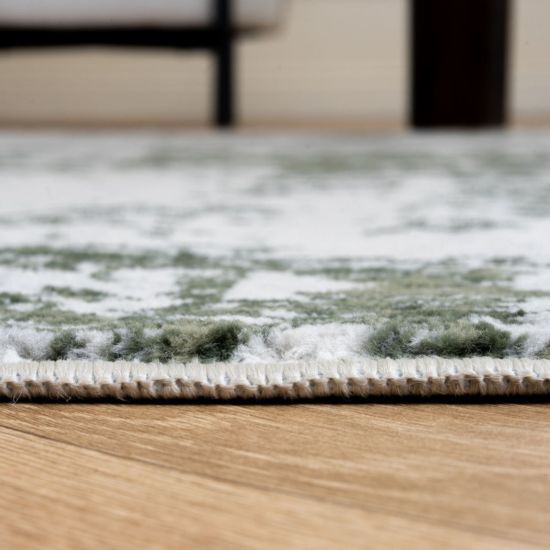 Elaris brown abstract rug, jute backing, anti-static, non-shedding|The Rugs