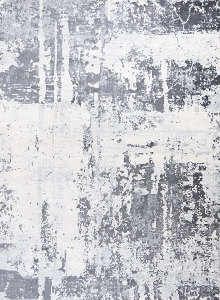 Elaris grey abstract rug, jute backing, anti-static, non-shedding | The Rugs