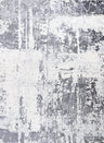 Elaris grey abstract rug, jute backing, anti-static, non-shedding | The Rugs