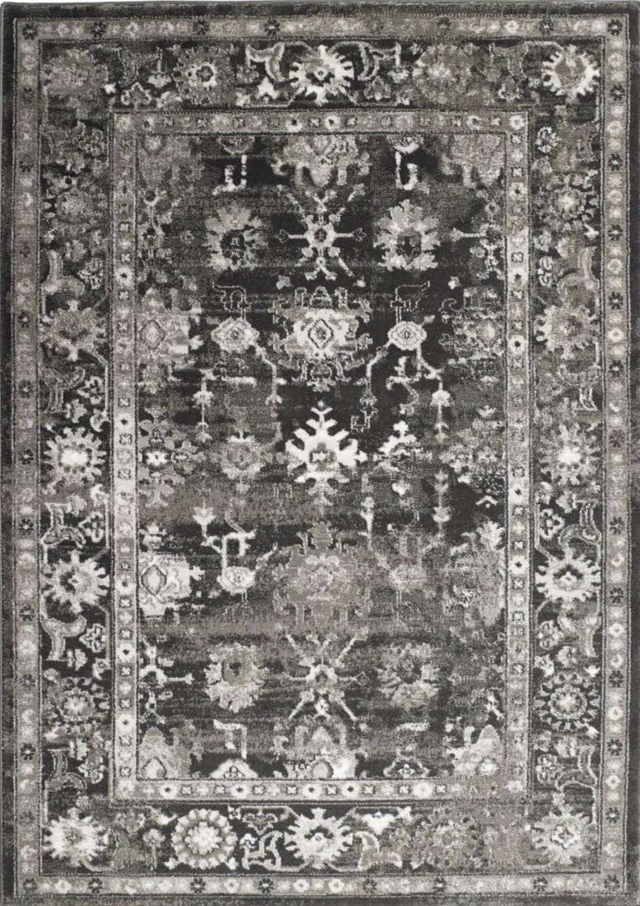 Anatolia Dark Grey Vintage Rug | Elegant & Versatile |