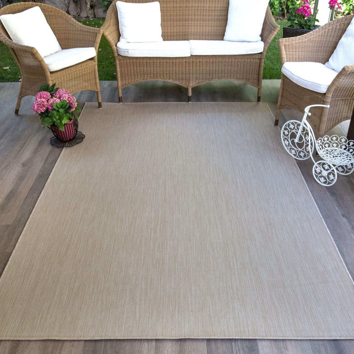 Beige Outdoor Rug for Garden & Patio | Durable & Stylish