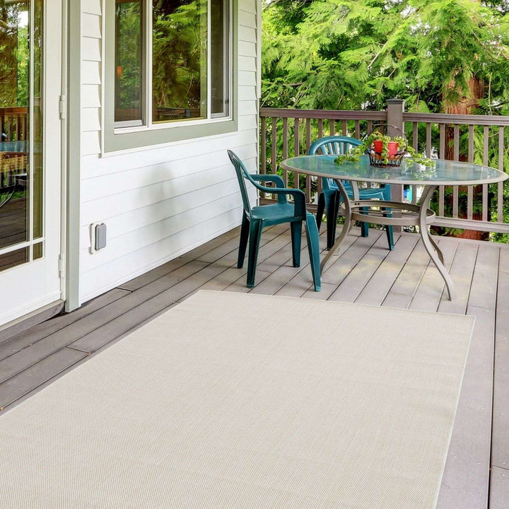 Cream Outdoor Rug for Garden & Patio | The Rugs