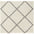 Diamond Design Thick Shaggy Area Rugs Ivory