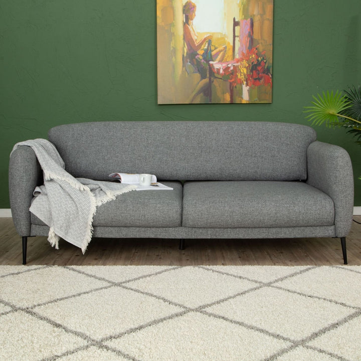 Diamond Design Thick Shaggy Area Rugs Ivory