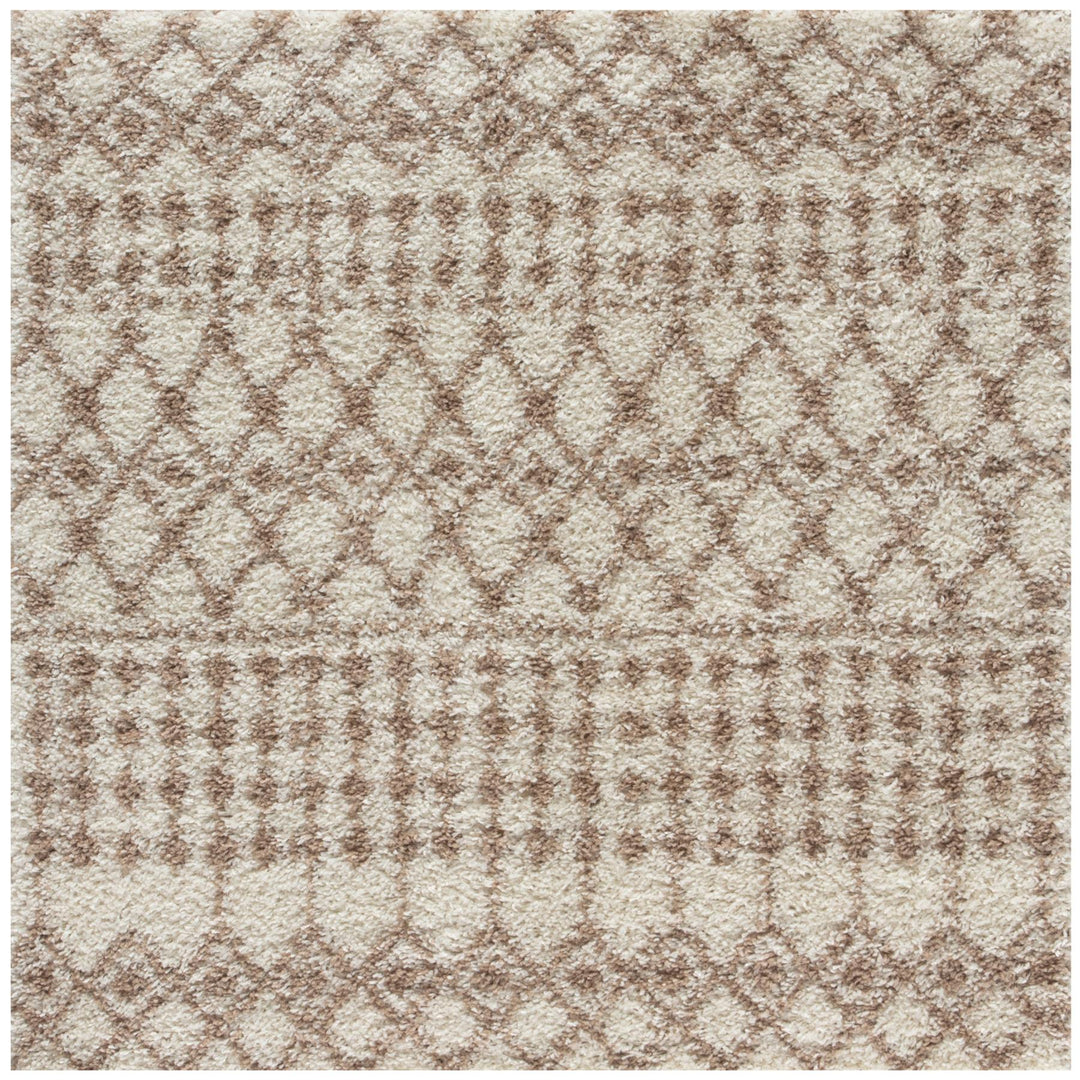 Moroccan Collection Shaggy Rugs in Ivory Beige | 1030