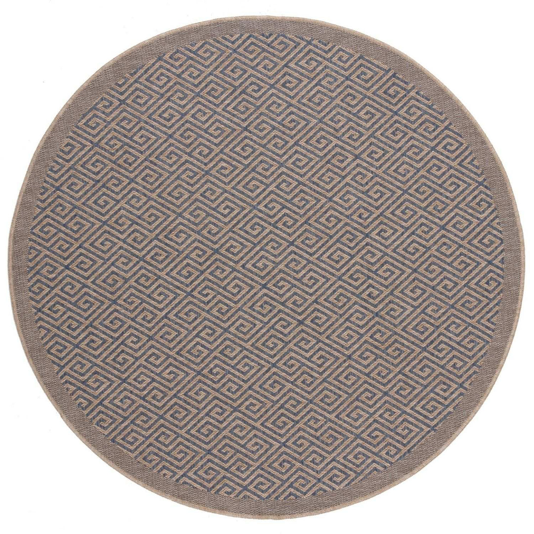 Nature Blue outdoor rug is resistant to moisture and UV protected