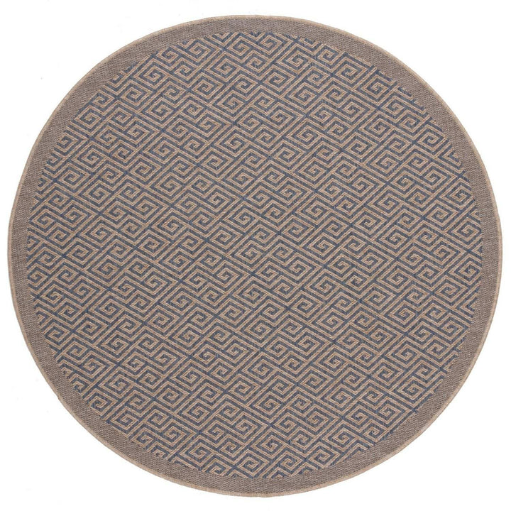 Nature Blue outdoor rug is resistant to moisture and UV protected