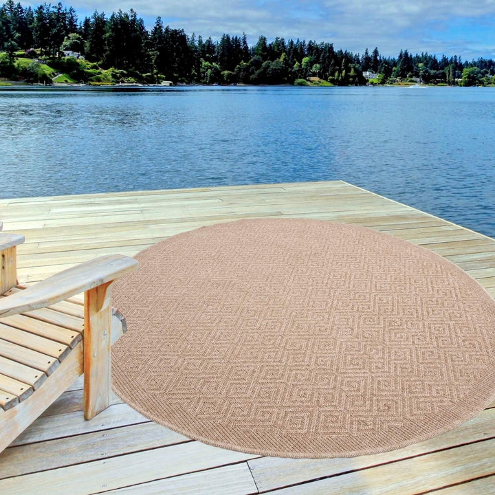 Nature Beige Outdoor rug s resistant to moisture and UV protected