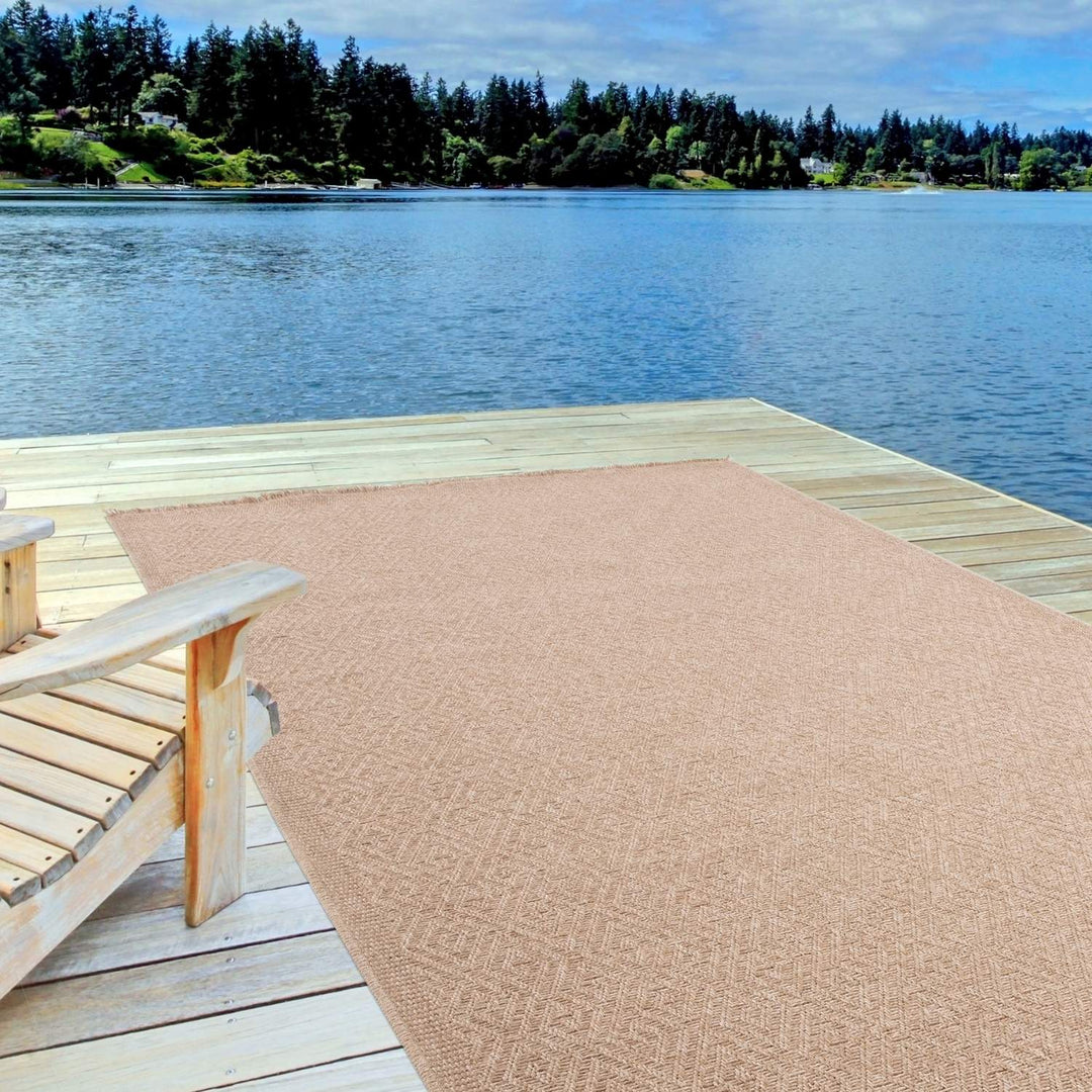 Nature Beige Outdoor rug s resistant to moisture and UV protected