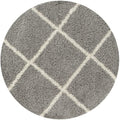 Moroccan Grey Shaggy Rug | 510