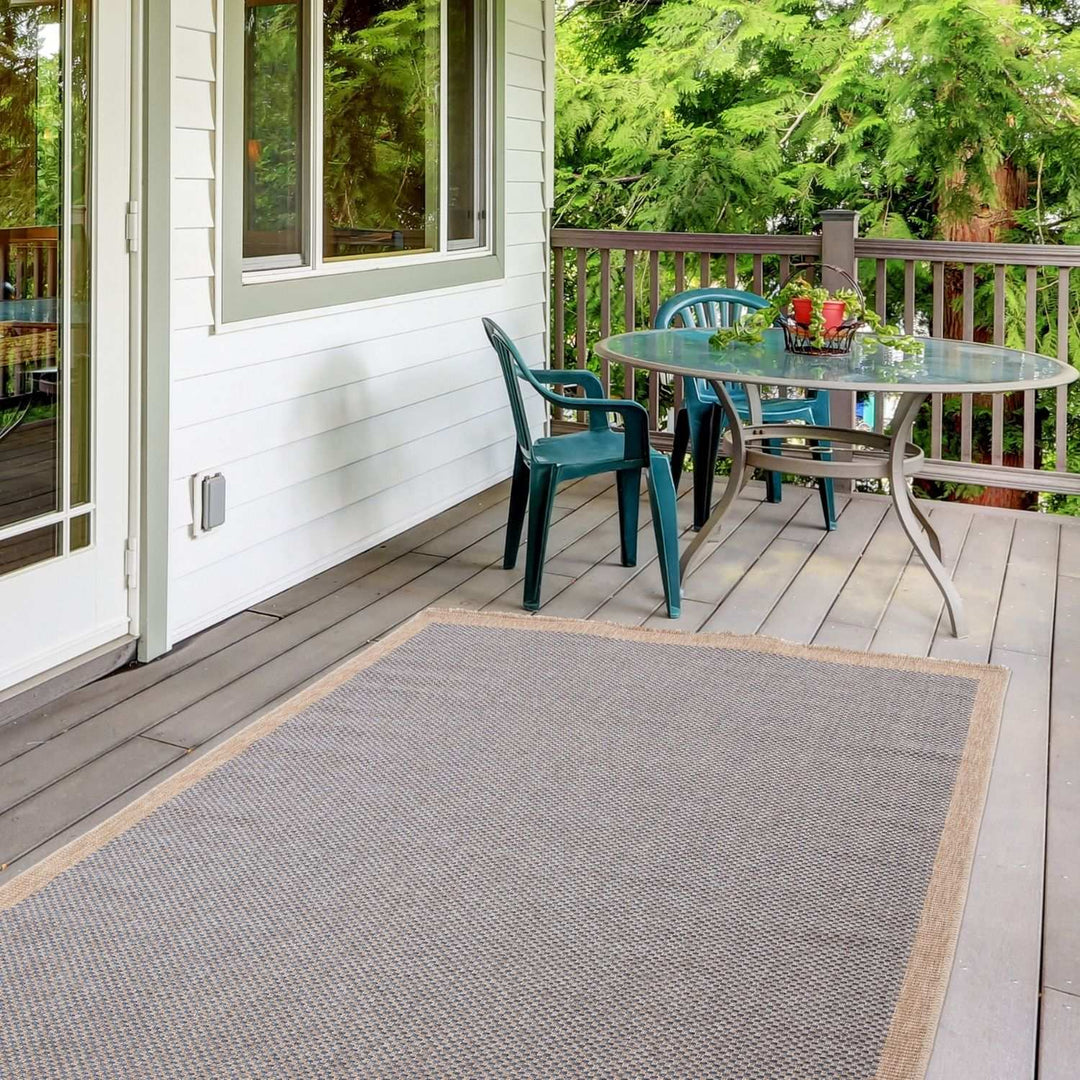 Nature Blue outdoor rug moisture and UV protected
