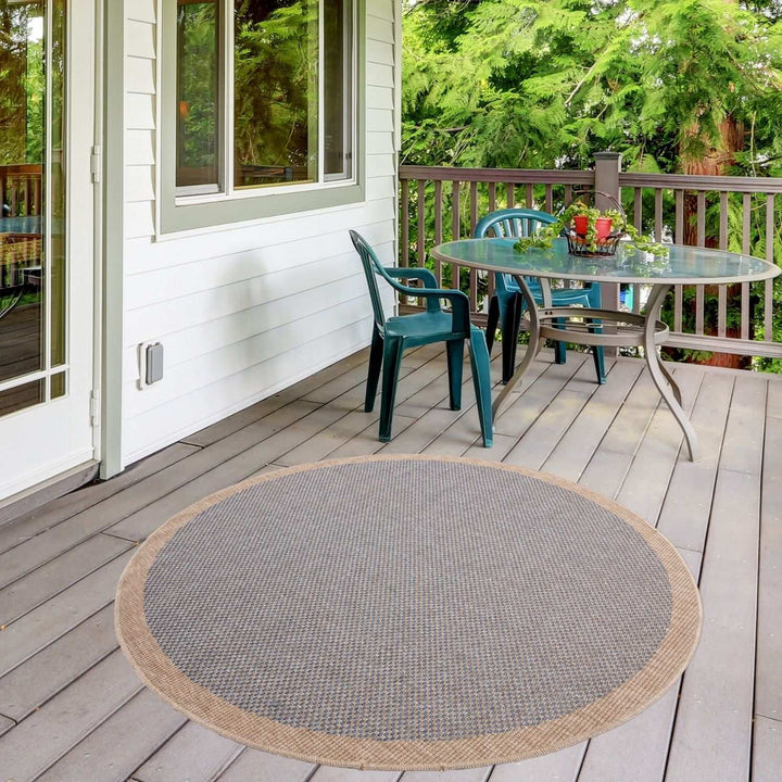 Nature Blue outdoor rug moisture and UV protected