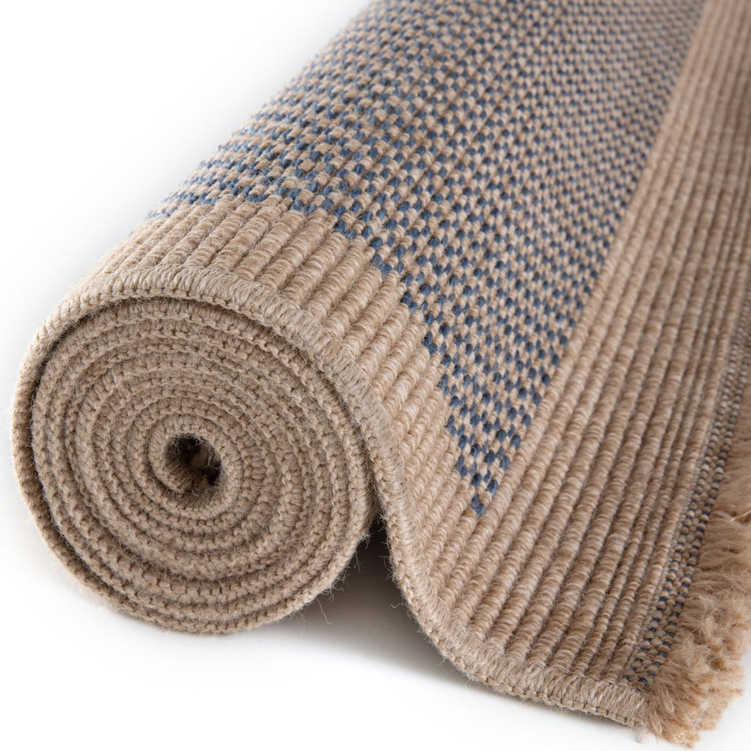 Nature Blue outdoor rug moisture and UV protected