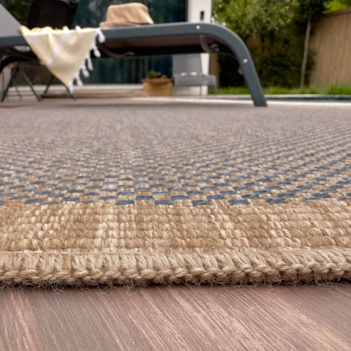 Nature Blue outdoor rug moisture and UV protected