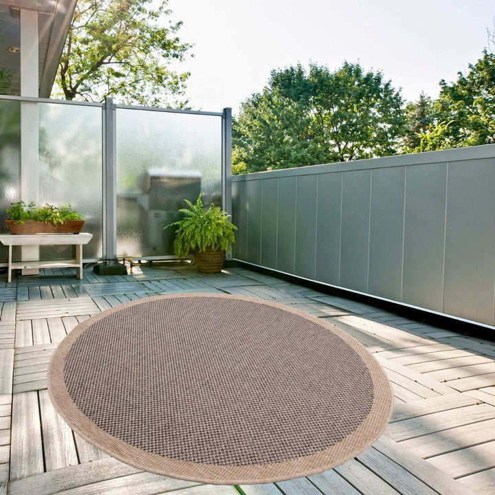 Nature Outdoor Rug dark grey easy to maintain and water-resistant