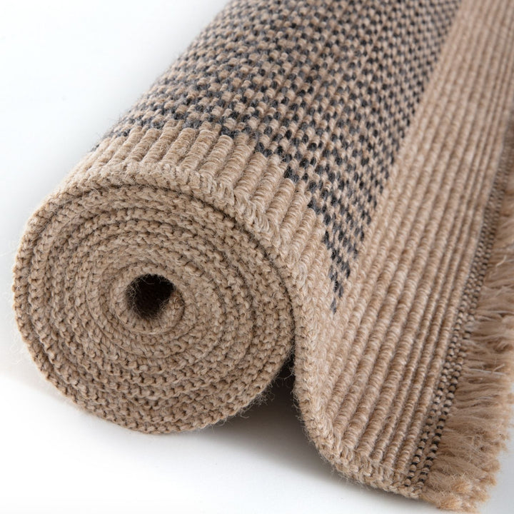 Nature Outdoor Rug dark grey easy to maintain and water-resistant