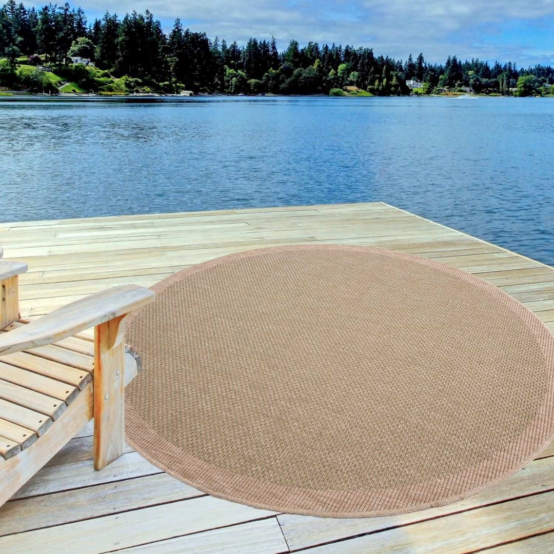 Nature Outdoor Green Rug UV-protected, easy to clean, jute-look designs and soft.