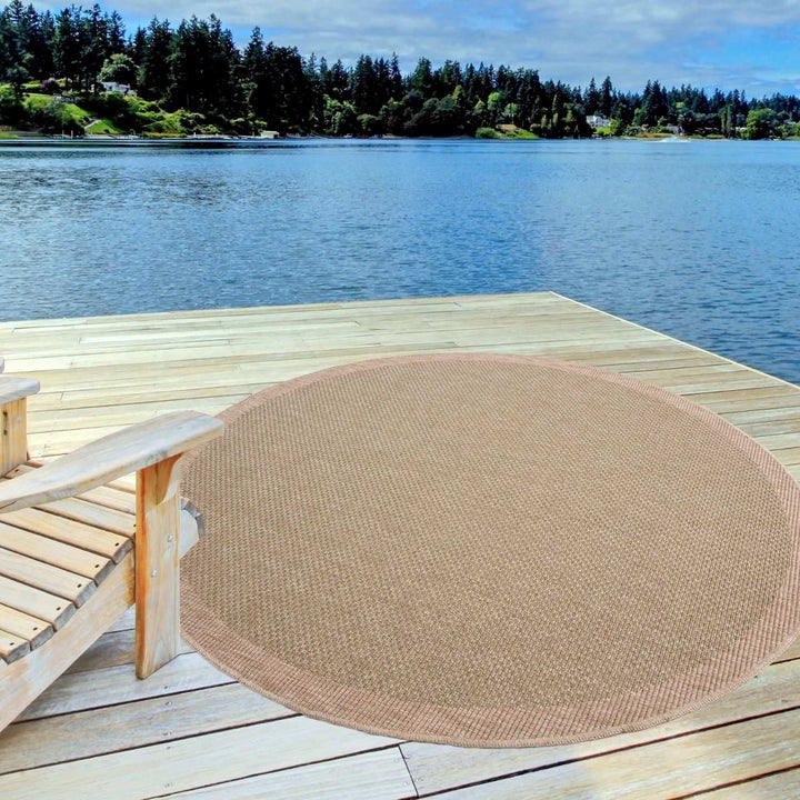 Nature Outdoor Green Rug UV-protected, easy to clean, jute-look designs and soft.