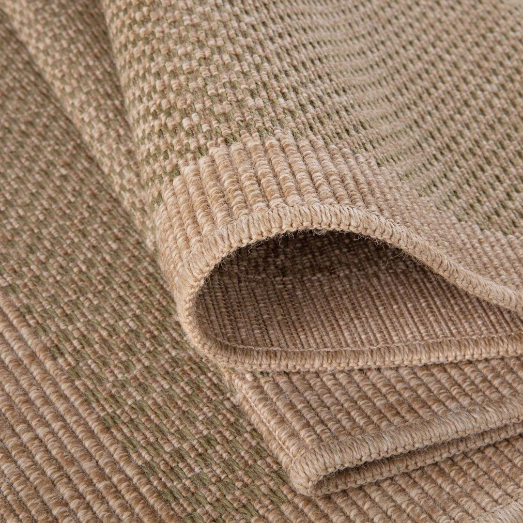 Nature Outdoor Green Rug UV-protected, easy to clean, jute-look designs and soft.