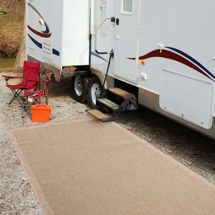 Nature Outdoor Green Rug UV-protected, easy to clean, jute-look designs and soft.