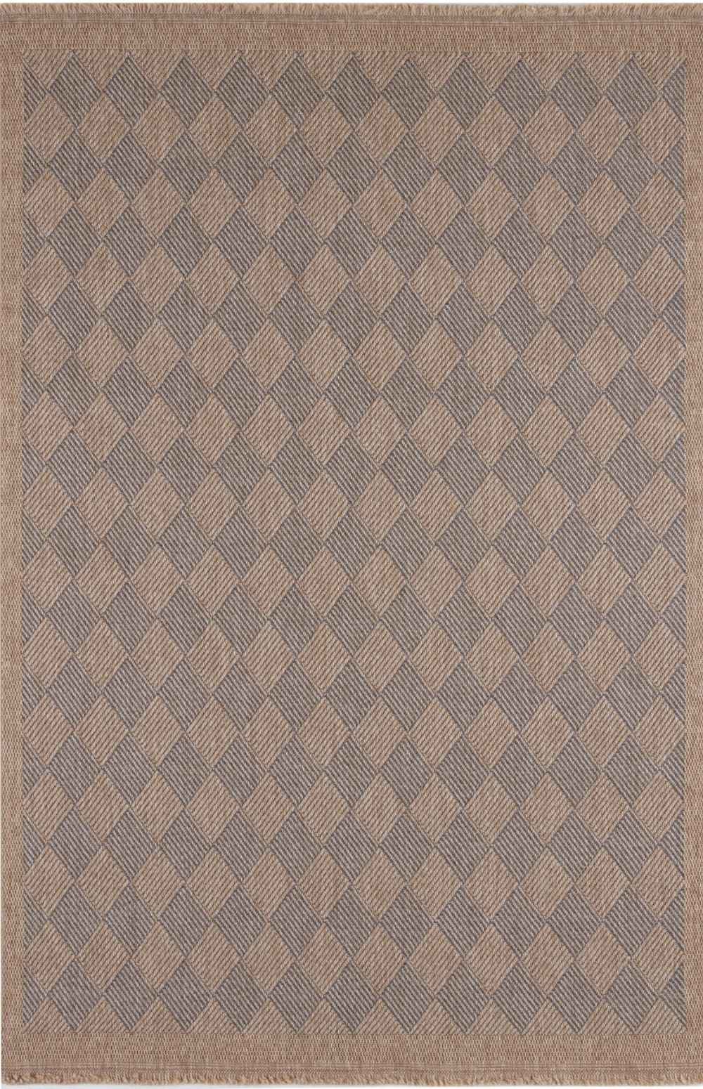 Nature blue outdoor rug easy to maintain and water-resistant