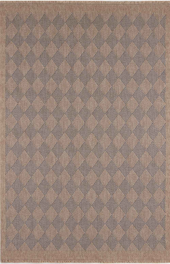 Nature blue outdoor rug easy to maintain and water-resistant