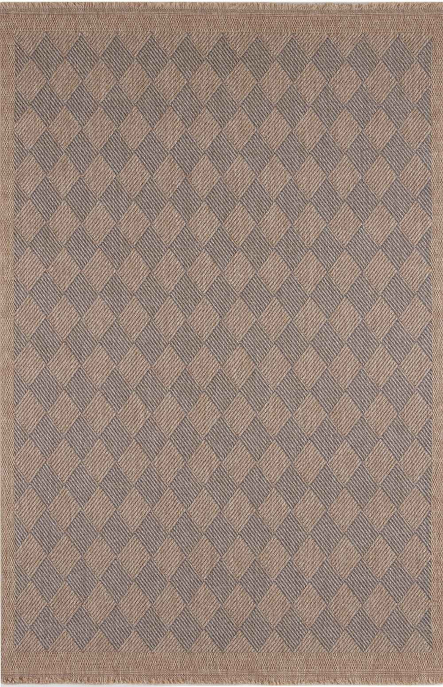 Nature blue outdoor rug easy to maintain and water-resistant