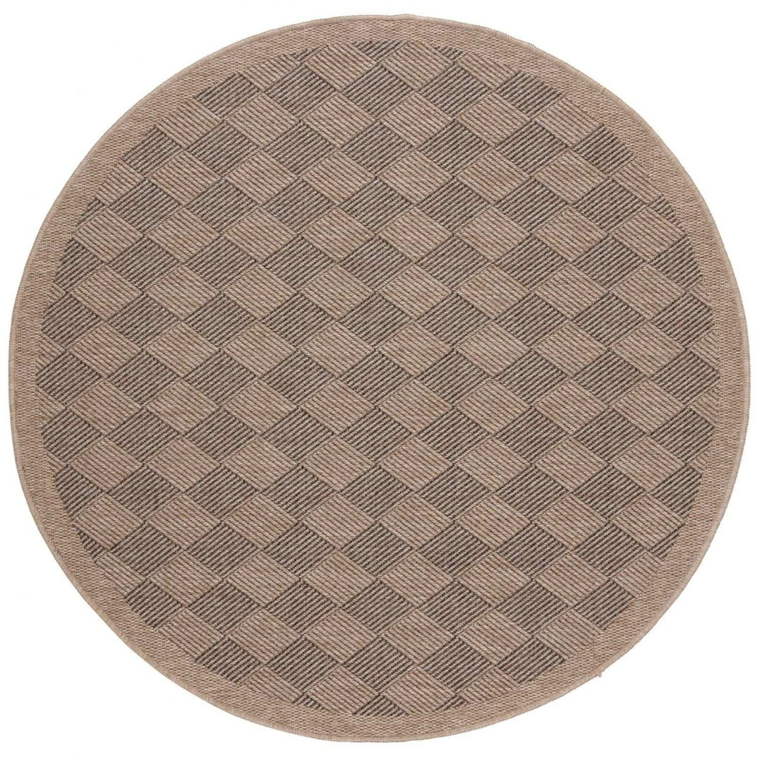Nature Outdoor Rug Dark Grey colour weather-resistant, jute-looking, easy to clean.