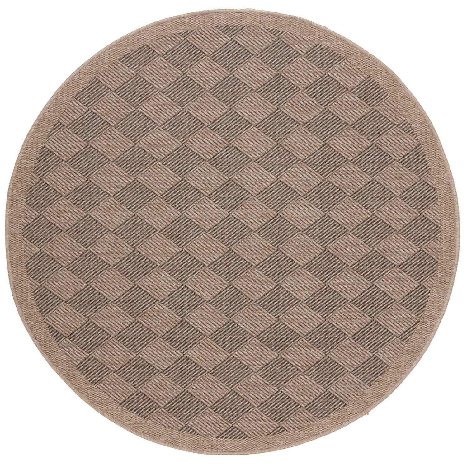 Nature Outdoor Rug Dark Grey colour weather-resistant, jute-looking, easy to clean.