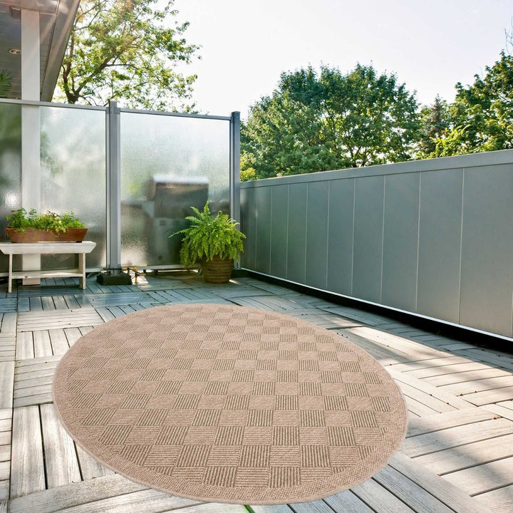 Nature Outdoor Rug Green Jute-Looking, Weather-Resistant, Easy To Clean