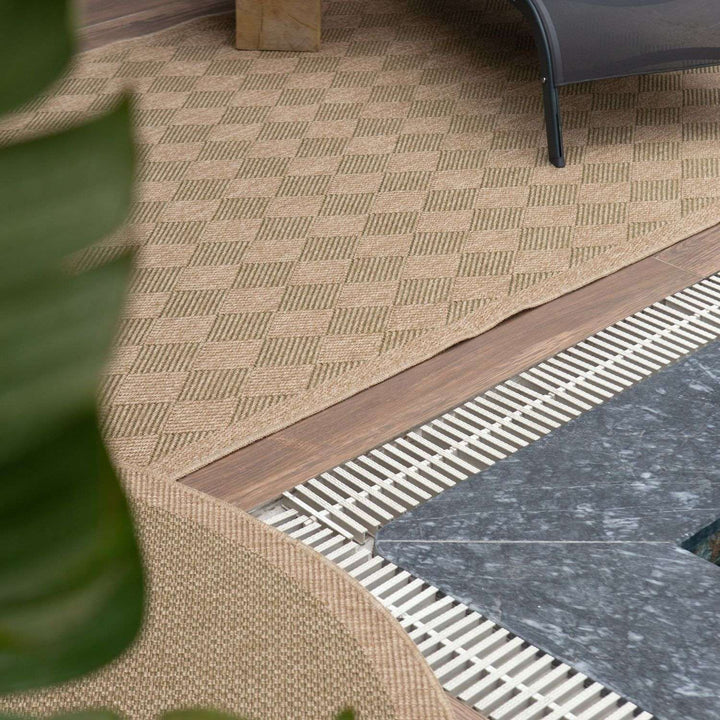 Nature Outdoor Rug Green Jute-Looking, Weather-Resistant, Easy To Clean