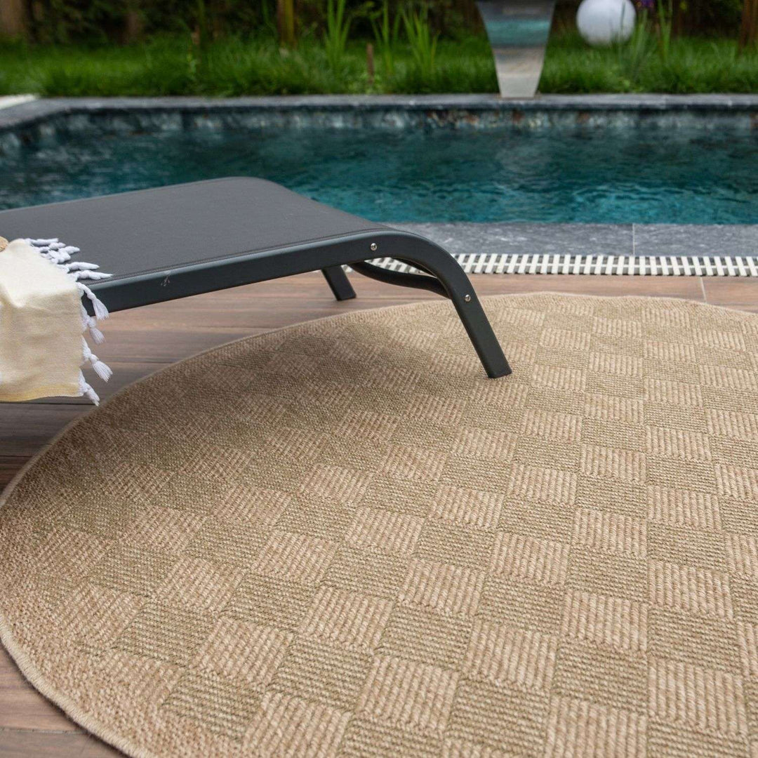 Nature Outdoor Rug Green Jute-Looking, Weather-Resistant, Easy To Clean