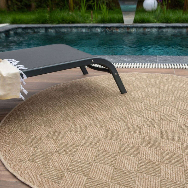 Nature Outdoor Rug Green Jute-Looking, Weather-Resistant, Easy To Clean