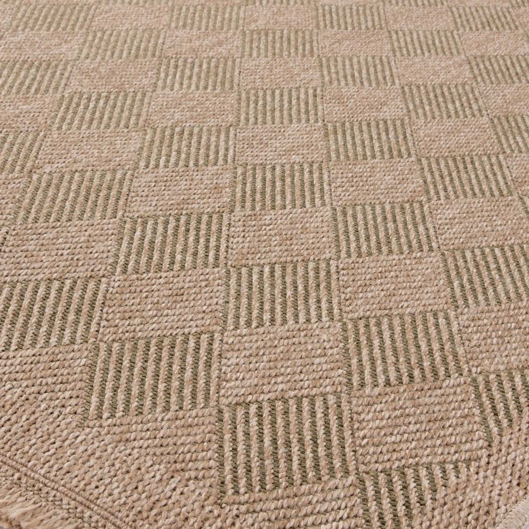 Nature Outdoor Rug Green Jute-Looking, Weather-Resistant, Easy To Clean