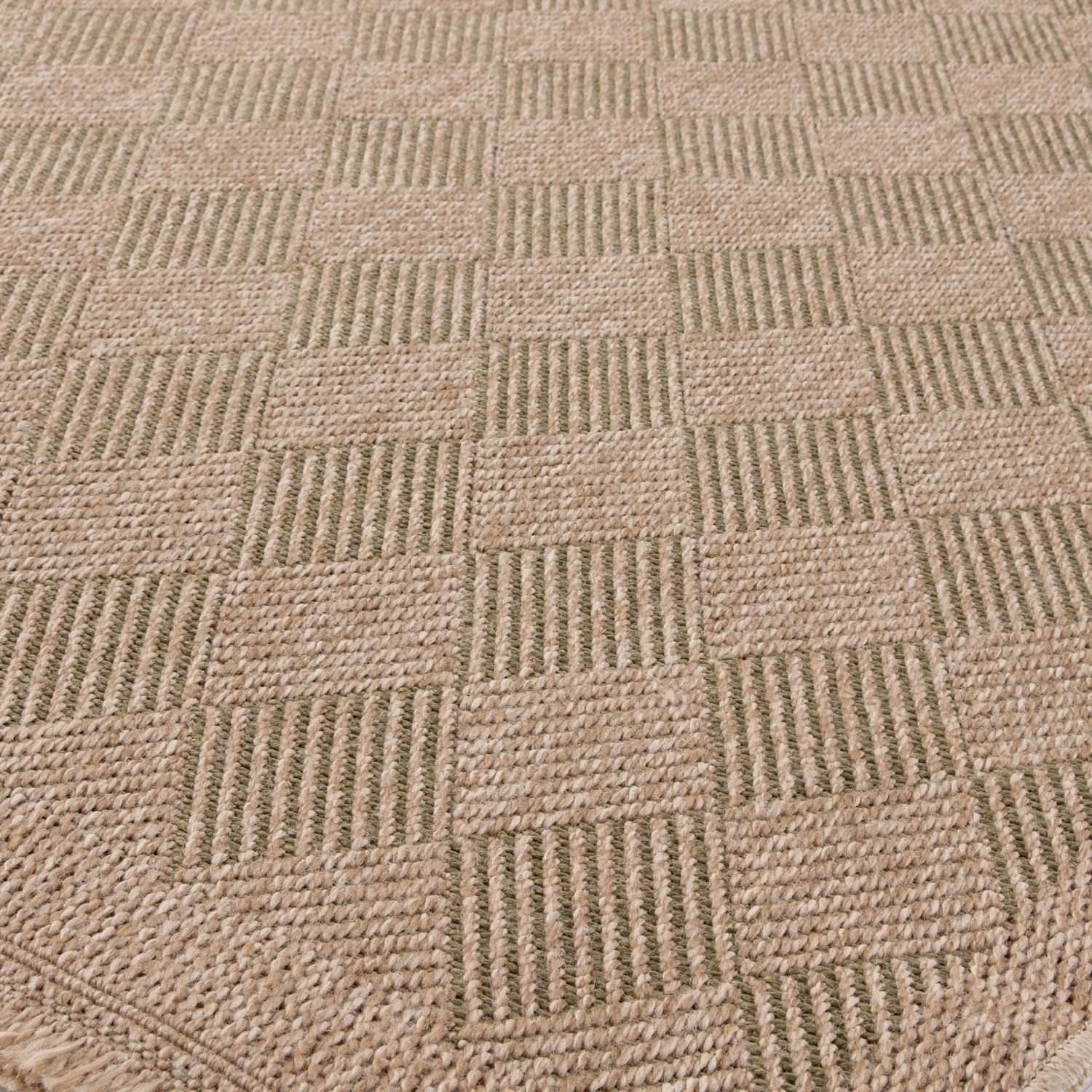 Nature Outdoor Rug Green Jute-Looking, Weather-Resistant, Easy To Clean