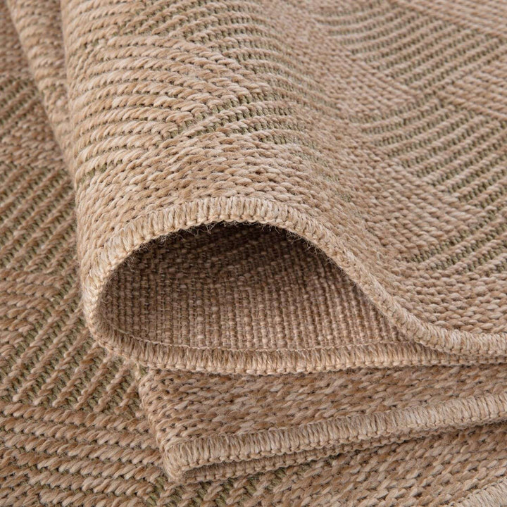 Nature Outdoor Rug Green Jute-Looking, Weather-Resistant, Easy To Clean