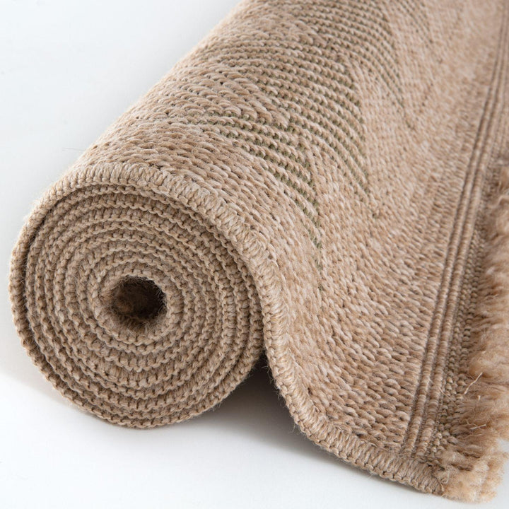 Nature Outdoor Rug Green Jute-Looking, Weather-Resistant, Easy To Clean