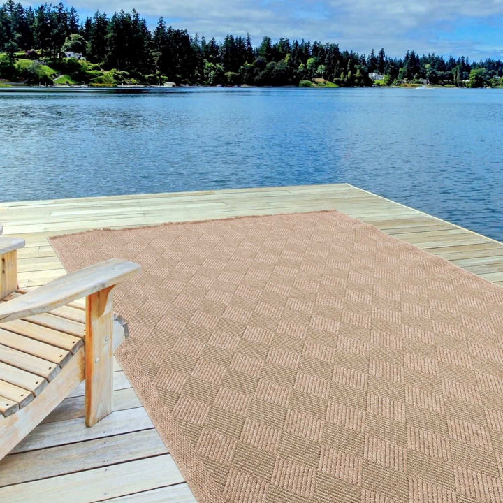 Nature Outdoor Rug Green Jute-Looking, Weather-Resistant, Easy To Clean