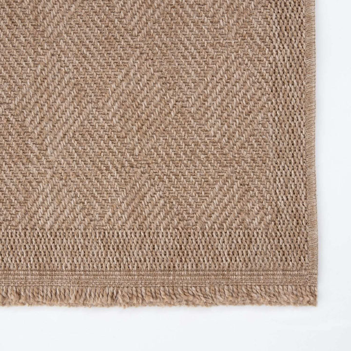 Nature Outdoor beige rug is resistant to moisture and UV protected