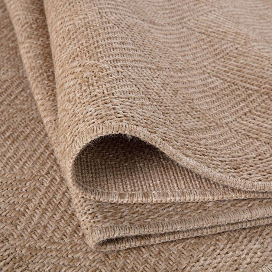 Jute-looking Outdoor Rug for Garden in Neutral Colour – The Rugs