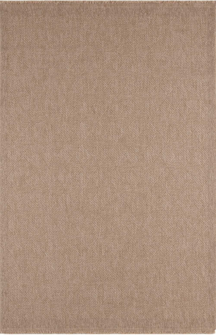 Nature Outdoor beige rug is resistant to moisture and UV protected