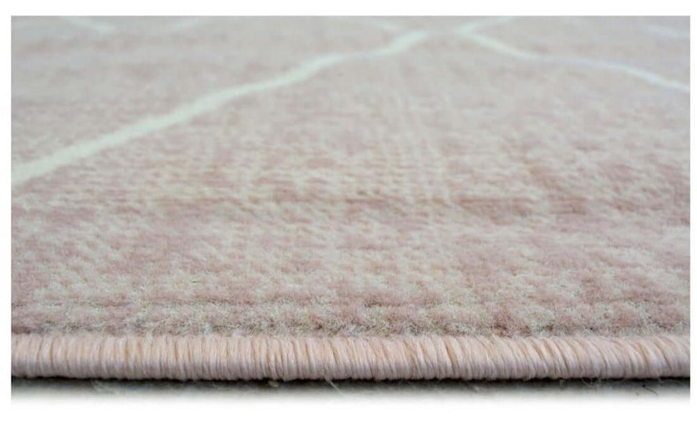 Berber Design Living Room Rug in Pink – The Rugs