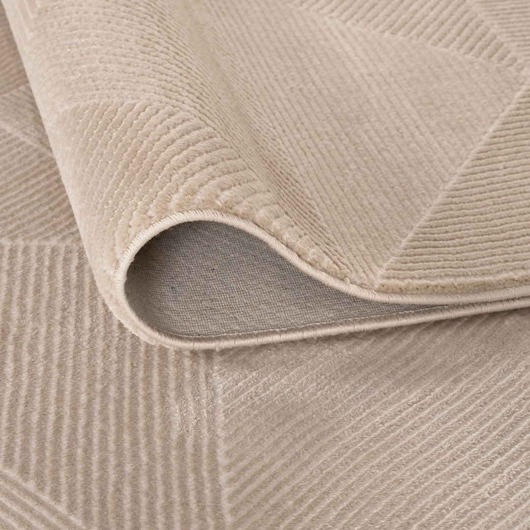 Carmel Beige Rug Abstract design, anti-alergic, stain-resistant