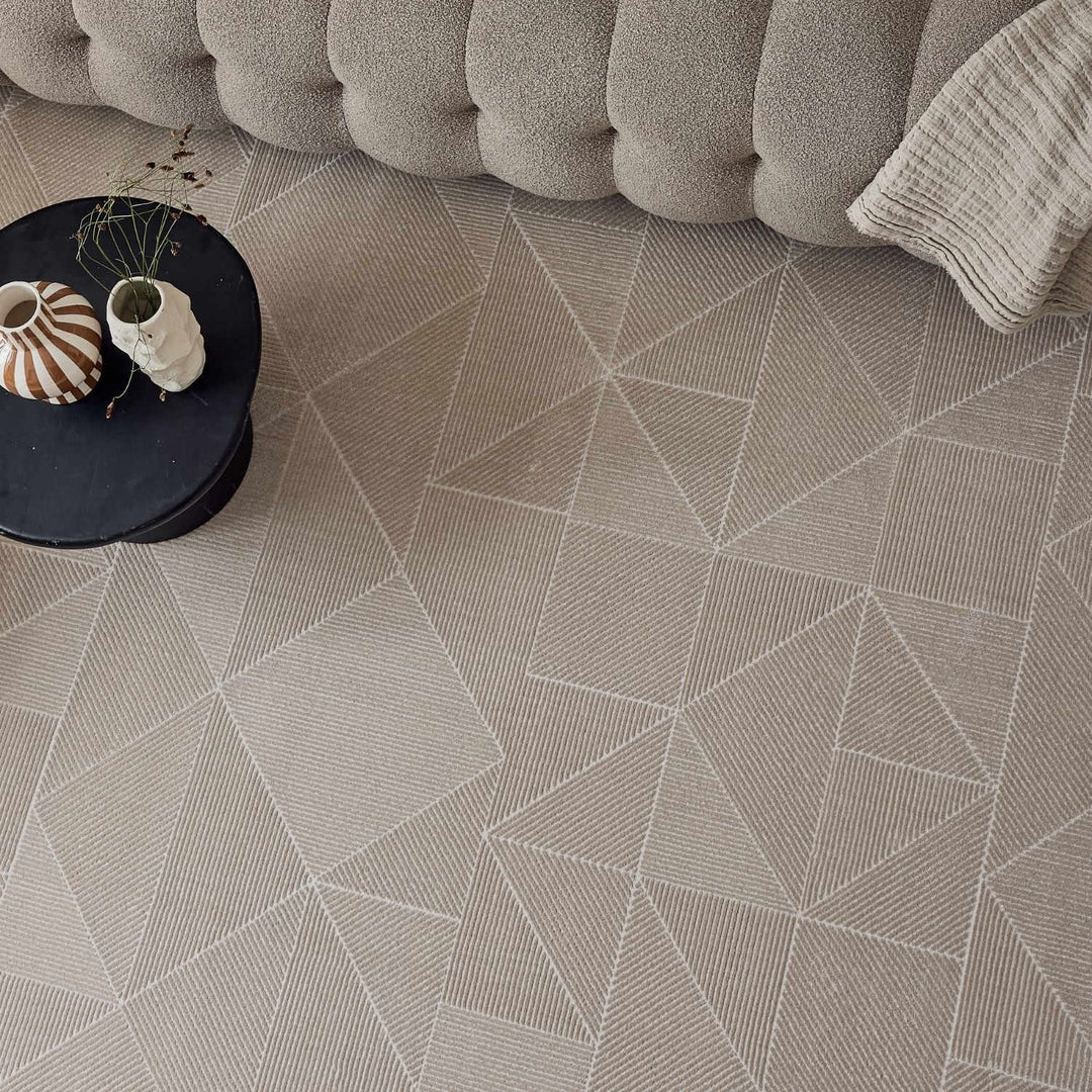 Carmel Beige Rug Abstract design, anti-alergic, stain-resistant