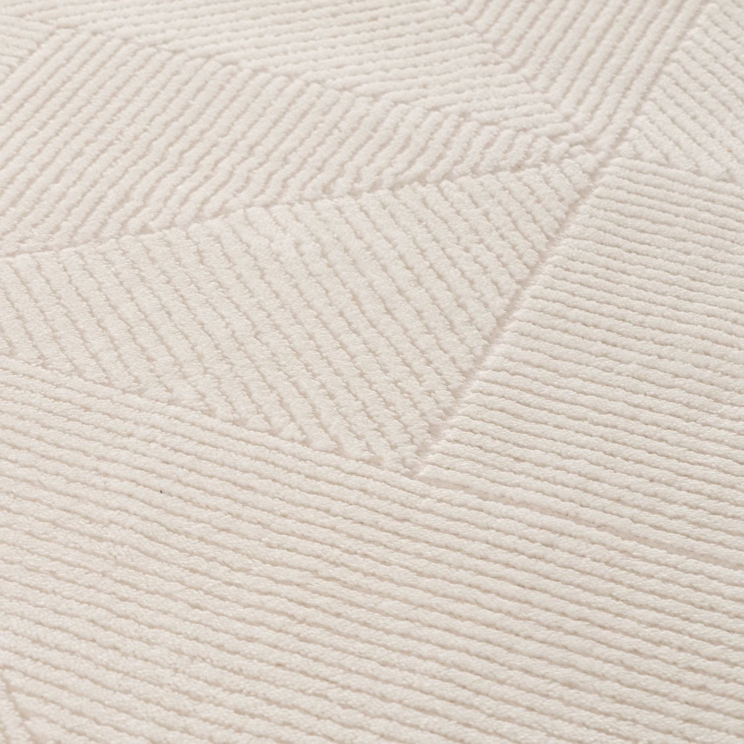 cream colour, abstract design, stain-resistant, Cosy comfort rug, non-static