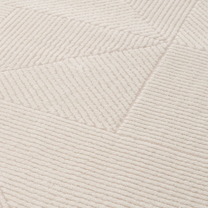 cream colour, abstract design, stain-resistant, Cosy comfort rug, non-static
